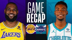 charlotte hornets vs lakers match player stats